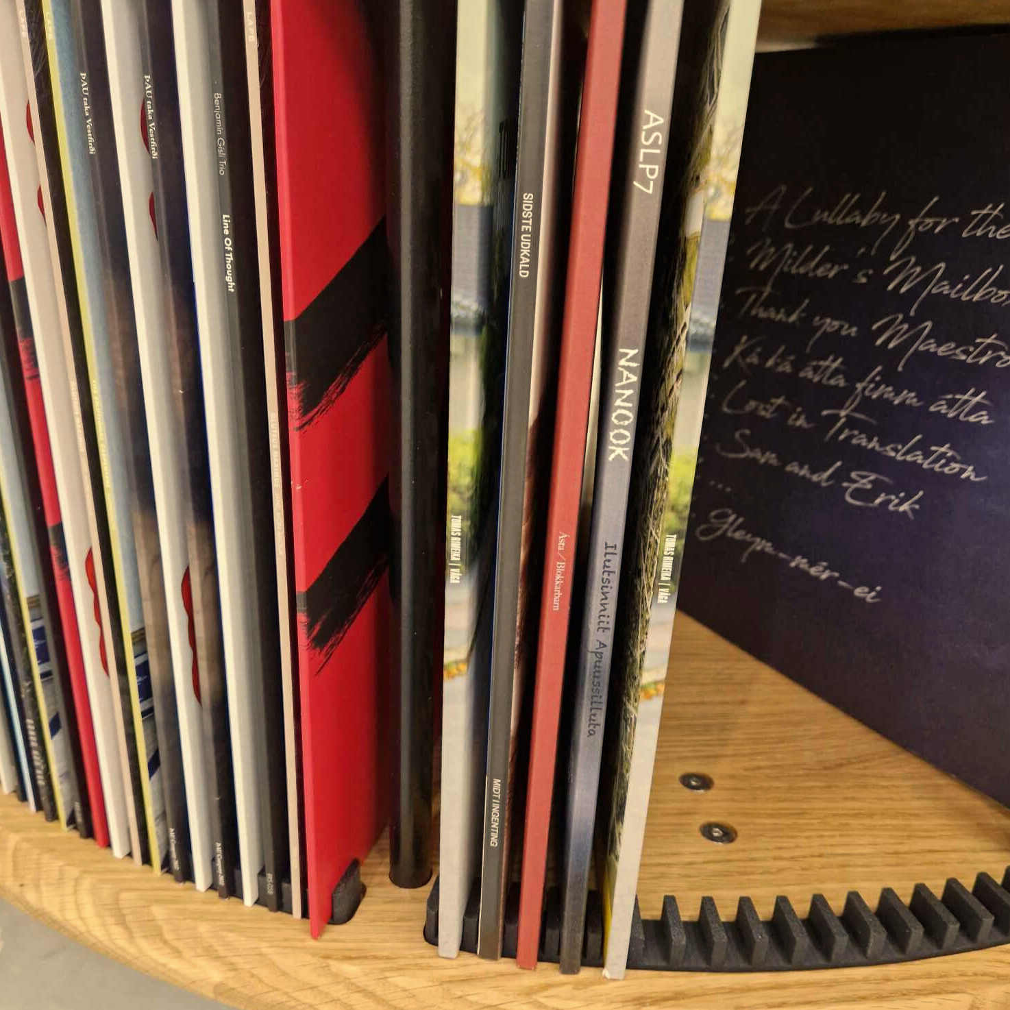 Double vinyl holder til Display LUNA