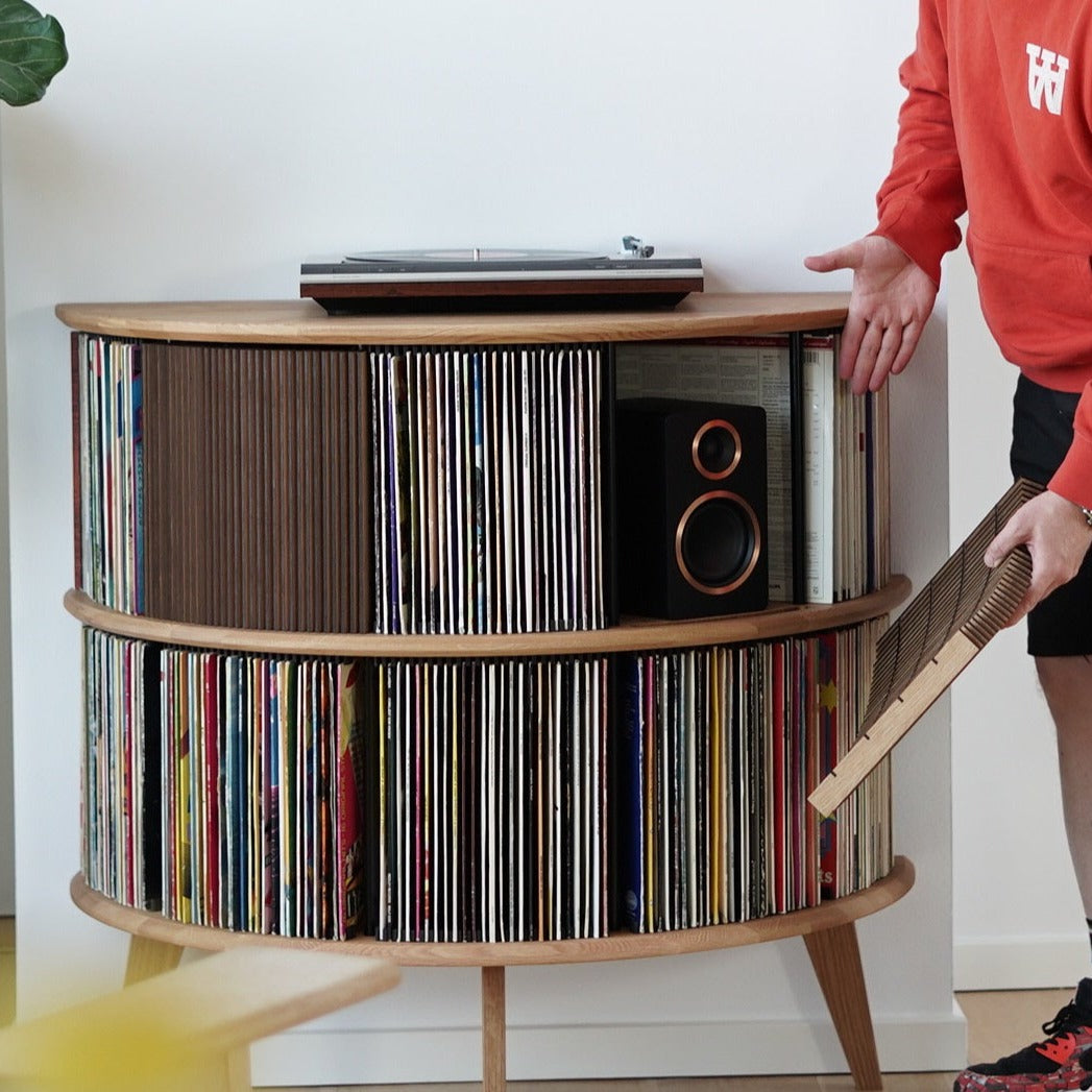 Højtalerskjulere til Display LUNA - Valnød (2 stk)