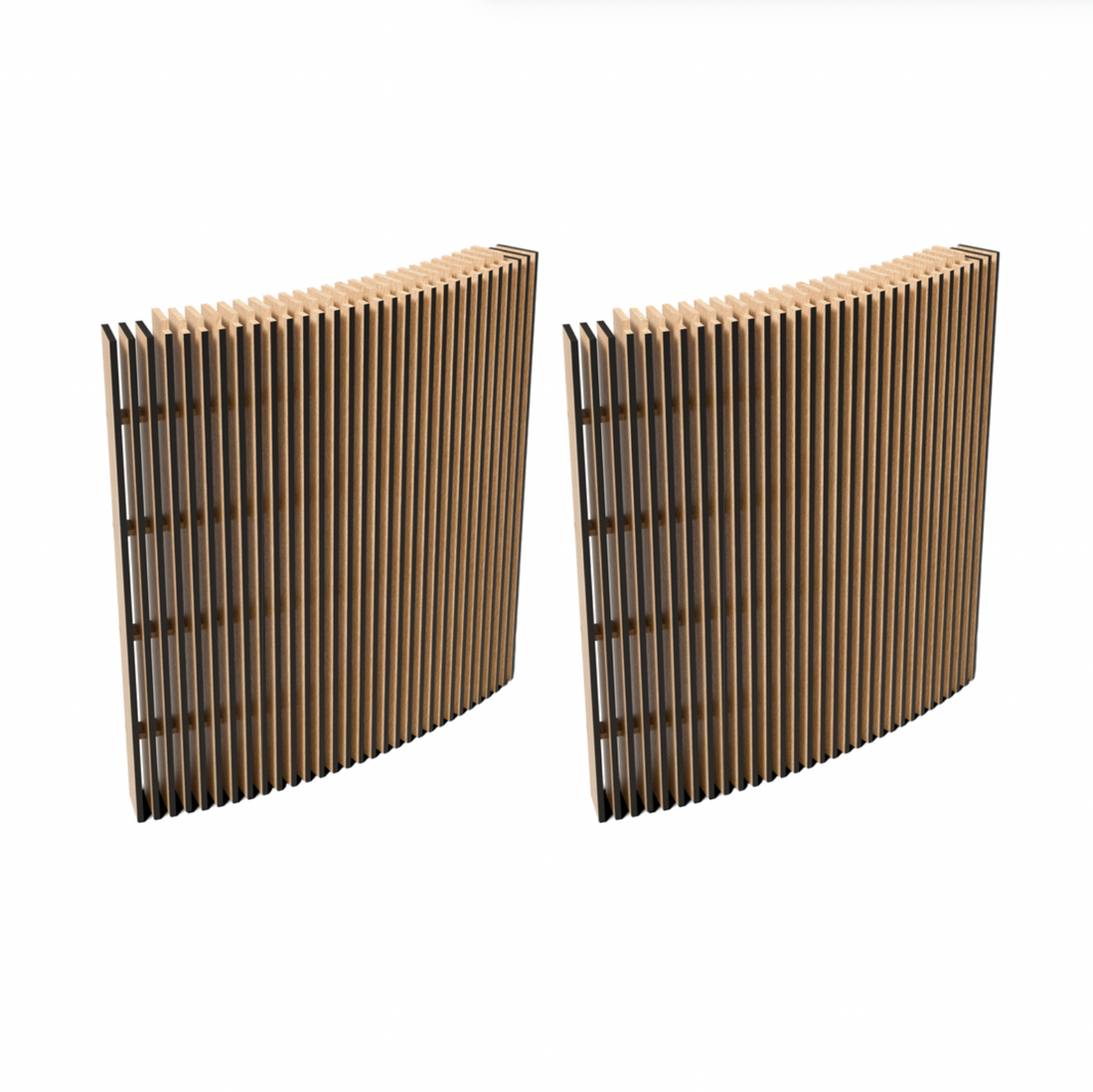 Højtalerskjulere til Display LUNA - Eg (2 stk)